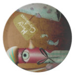 Plat d'oiseau de Noël Assiettes