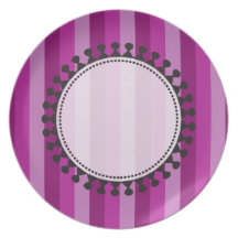 Plat lumineux de tentes - pourpre assiettes pour soirée