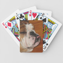 Plate-forme anglaise de chien de taureau des carte jeux de cartes poker
