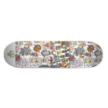 plate-forme de cru d'homme de crâne ! plateau de skate