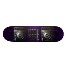 Plate-forme de disc-jockey skateboards customisés