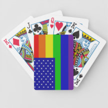 Plate-forme de drapeau des cartes gaie cartes bicycle poker