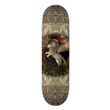 Plate-forme de planche à roulettes d'art d'imagina