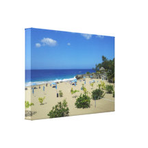 PLAYA ALCIA DE DOMINICAANSE REPUBLIEK VAN HET STRA CANVAS PRINT  