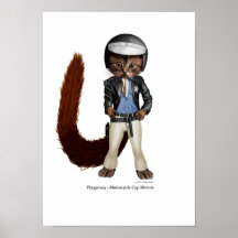 Playpussys, cannette de fil de moto Marvin Affiche