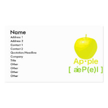 Ple de ・ d'AP Cartes De Visite Personnelles