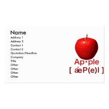 Ple de ・ d'AP Modèle De Carte De Visite