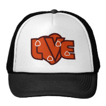 Plein chapeau d'amour casquettes de camionneur