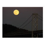 Pleine lune au-dessus de pont San Francisco 01/10/ cartes postales