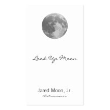 Pleine lune cartes de visite personnelles