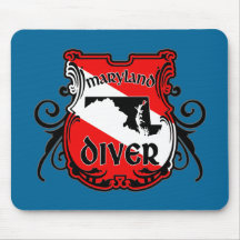 Plongeur du Maryland Tapis De Souris