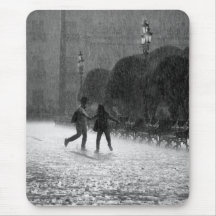 Pluie de chute tapis de souris