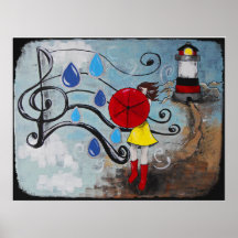 Pluie d'été poster