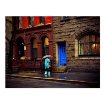 Pluie - Greenwich Village - New York City Cartes Postales