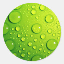 Pluie verte autocollants