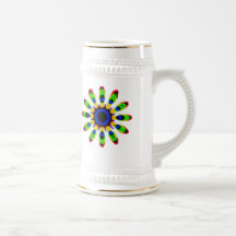 plume, tukan, oeil, le soleil tasse à café