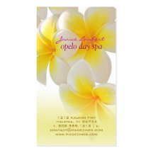 Plumeria de PixDezines Hawaï Modèle De Carte De Visite