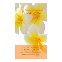 Plumeria de PixDezines Hawaï Cartes De Visite Professionnelles