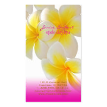 Plumeria de PixDezines Hawaï Modèle De Carte De Visite