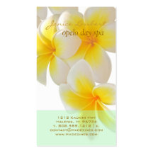 Plumeria de PixDezines Hawaï Cartes De Visite Professionnelles