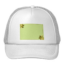 Plumeria de vert et de jaune de mer casquettes de camionneur