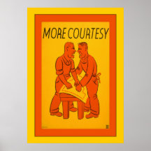 Plus de publicité vintage de ~ de courtoisie posters