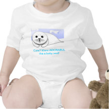 Plus mignon puis un dessus de bébé de bébé phoque t-shirt