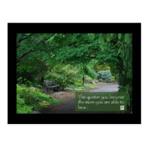 Plus vous devenez calmes… cartes postales
