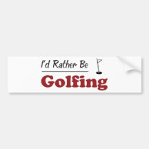 Plutôt joue au golf autocollant pour voiture
