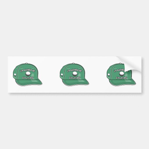 plutôt joue au golf le graphique de chapeau adhésif pour voiture
