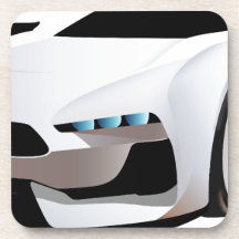Png blanc de voiture de sport sous-bocks