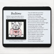 Poème Mousepad heure du coucher Tapis De Souris