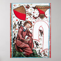 POÈTE DANS LE JARDIN DES OISEAUX POSTERS