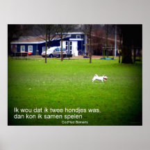 Poëzieposter 'Hondje'