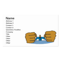 Poings d'A loin Cartes De Visite Professionnelles