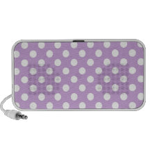 Point de polka de lavande haut-parleur ordinateur portable