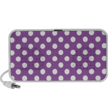 Point de polka pourpre haut-parleur iPod