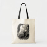 Pointe chausse le danseur noir et blanc sac de toile