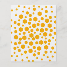 Points ambres d'hexagone de couleur prospectus
