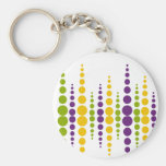Points de bulle de mardi gras porte-clés