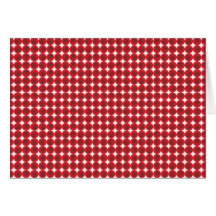 Points et milieux rouges carte de vœux