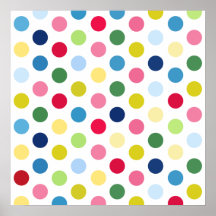 Pois d'arc-en-ciel affiche