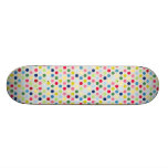 Pois d'arc-en-ciel plateaux de skateboards customisés