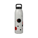 Pois noir et rouge bouteille