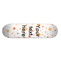 Pois orange multicolore skateboards personnalisés