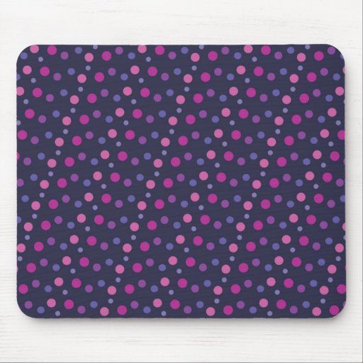 Pois rose tapis de souris