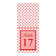 Pois rouge + Couleur faite sur commande Cartes Doubles