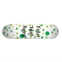 Pois vert multicolore skateboard