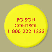 POISON CONTROL1-800-222-1222 magnets