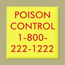 POISON CONTROL1-800-222-1222 magnets